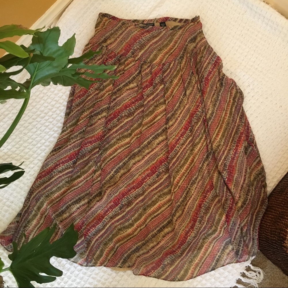 Valerie Stevens Silk Maxi Skirt